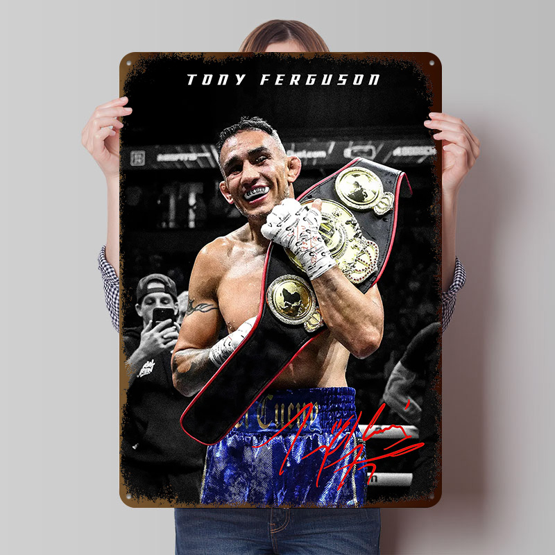 Victory Home Decor - Affiche en métal personnalisée Tony Ferguson
