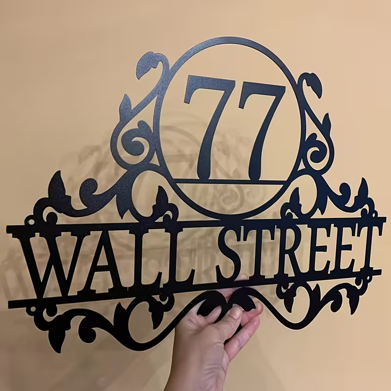 Home Decor Outdoor - Plaque de numéro de maison et