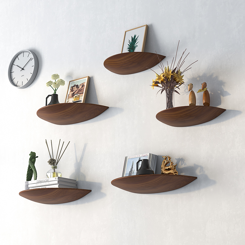 Home Decor Ikea - Étagère murale en demi-cercle en bois,
