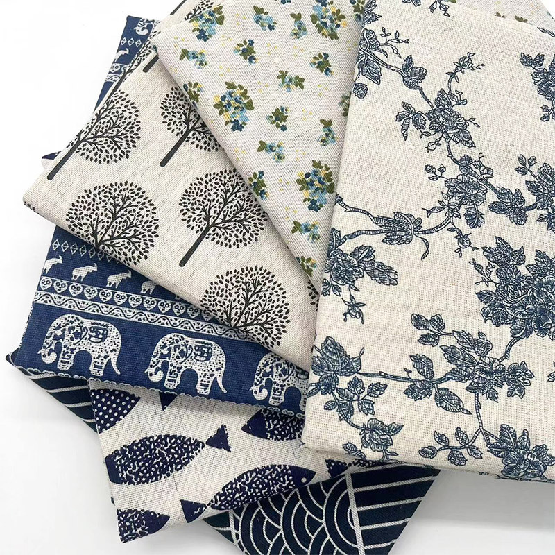 Home Decor Fabric - Tissu en coton et lin mélangé