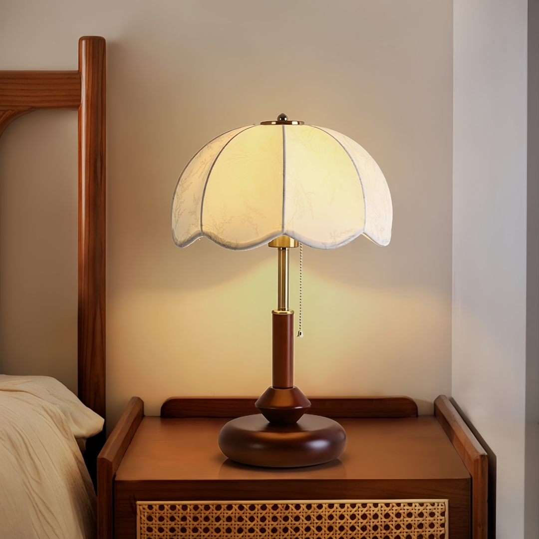 Home Decor Fabric - Lampe de table vintage à abat-jour