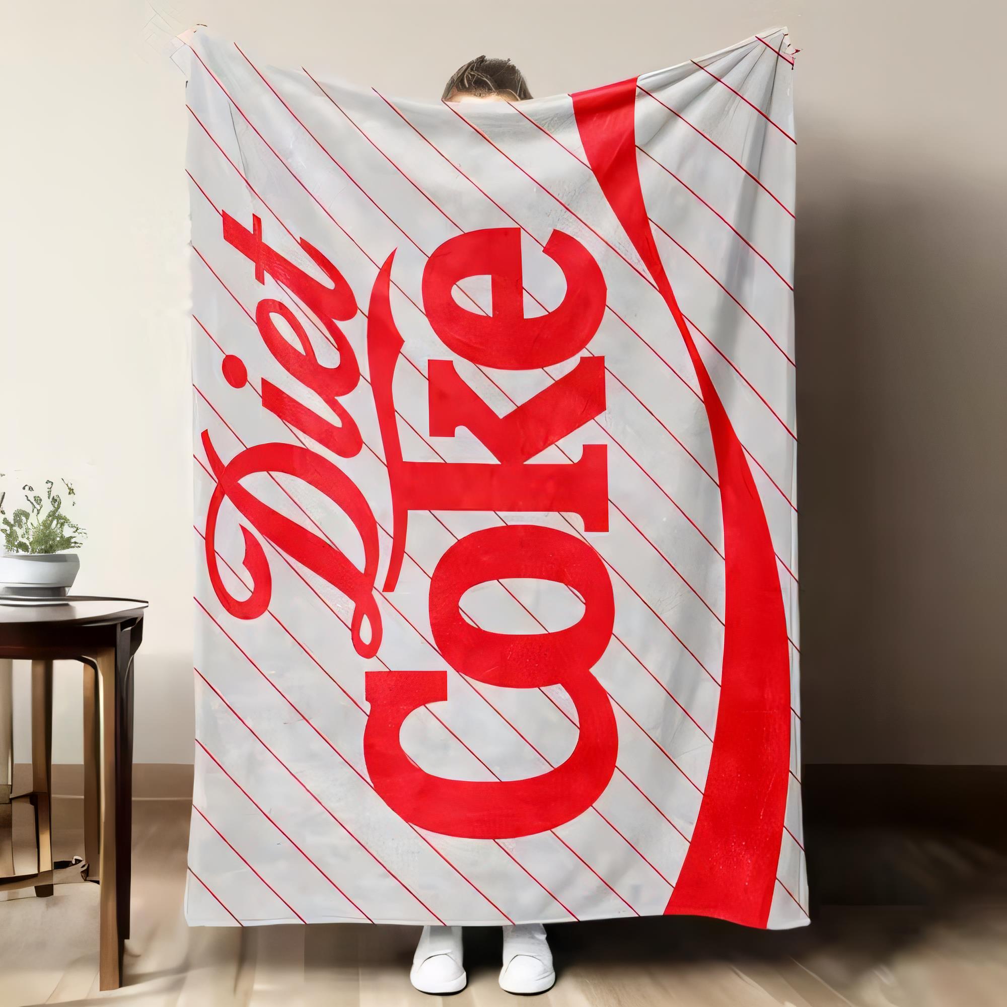 Home Decor Logo Design - Couverture avec logo Diet Coke, douce
