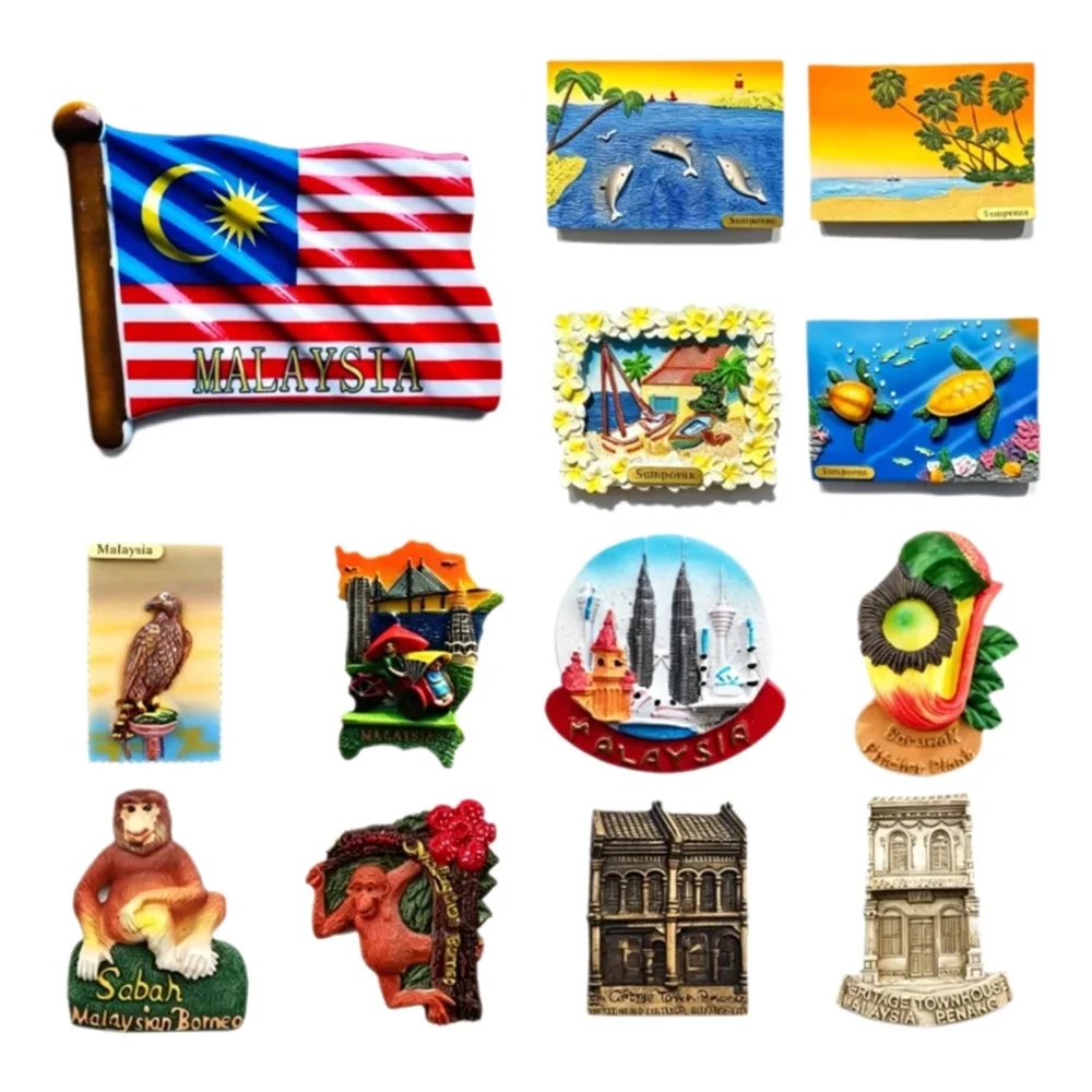 Home Decor Kuala Lumpur - Aimants de réfrigérateur 3D de Malaisie,