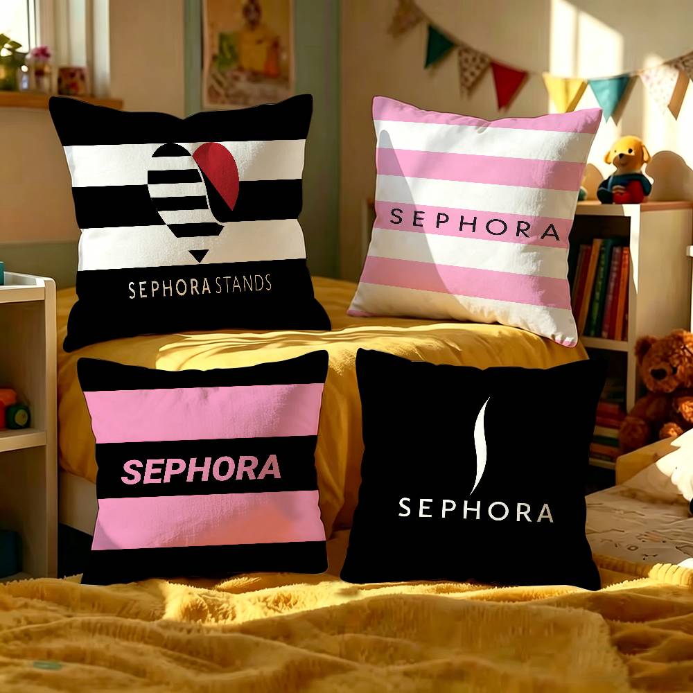 Home Decor Logo Design - Housse de coussin classique avec logo