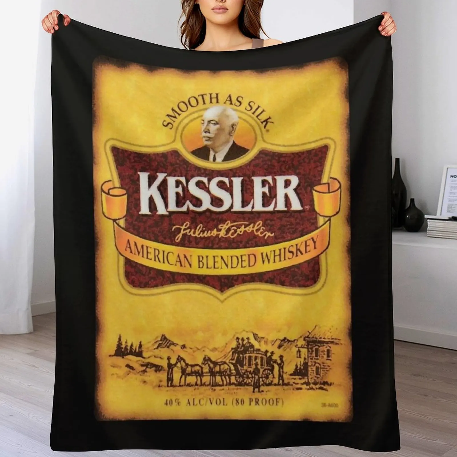 Home Decor Png - Kessler Vintage Classic T-Shirt.png Couverture décorative
