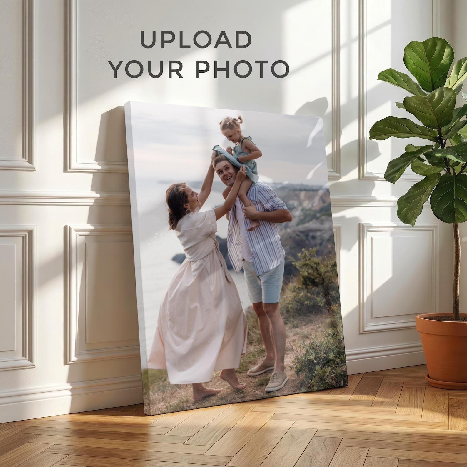Home Decor Happy - Toile photo personnalisée, Art mural familial