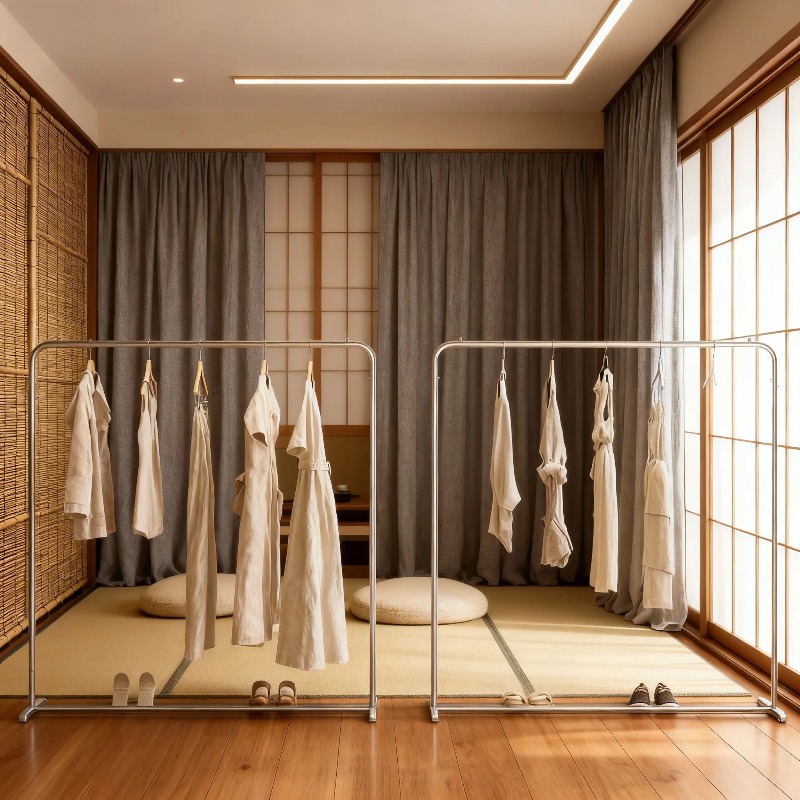 Home Decor Retail Stores - Porte-vêtements doré de luxe en fer,