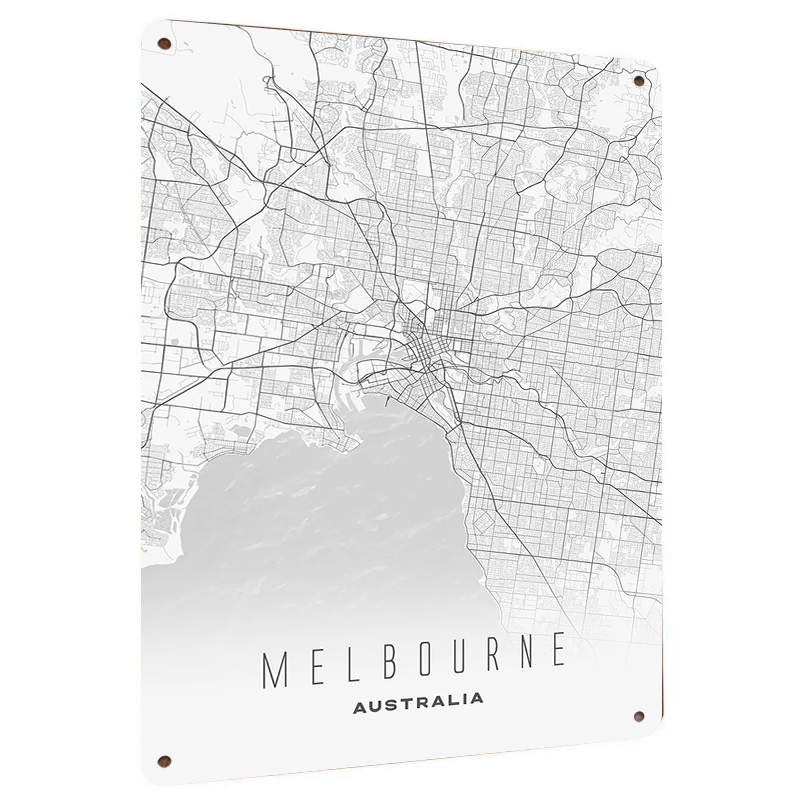 Home Decor Melbourne - Melbourne – carte de ville en