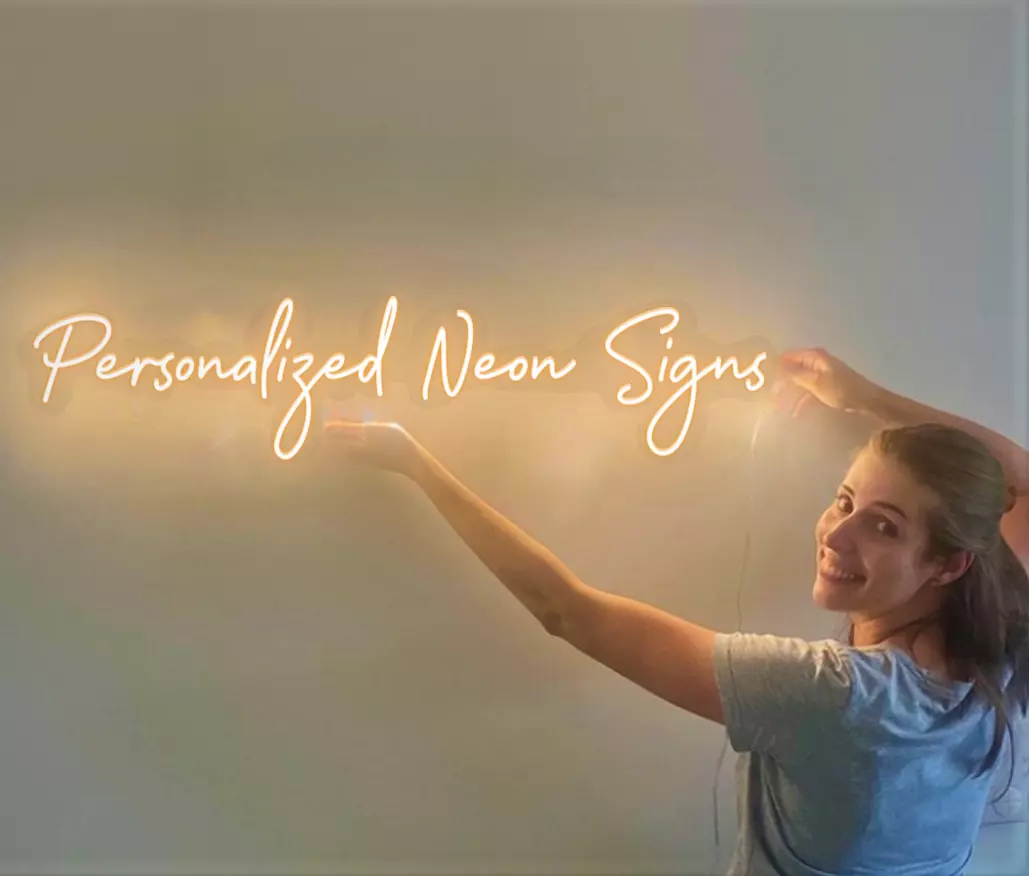 Home Decor Logo Design - Enseigne au néon LED personnalisée pour