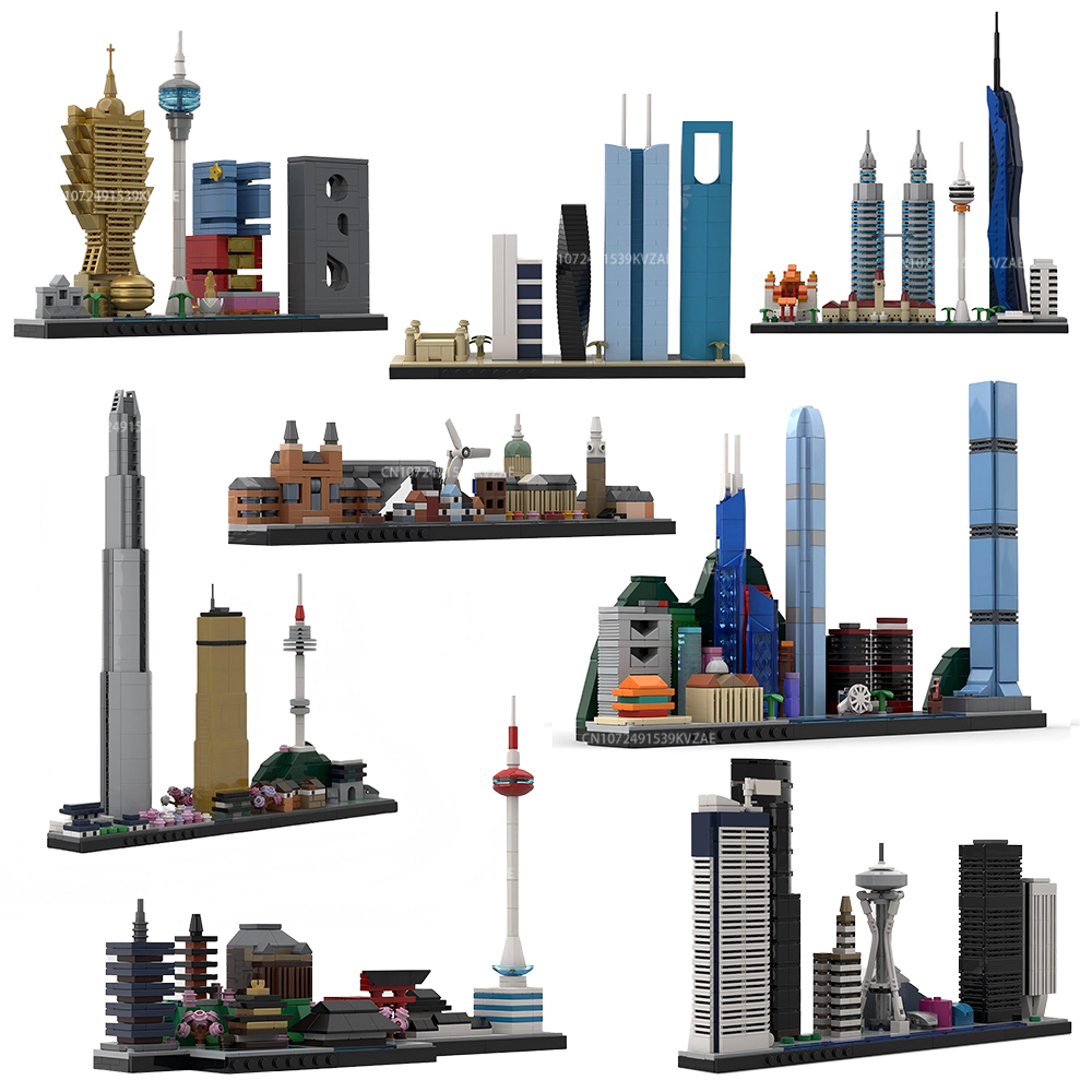 Home Decor Kuala Lumpur - MOC City Skyline – blocs de