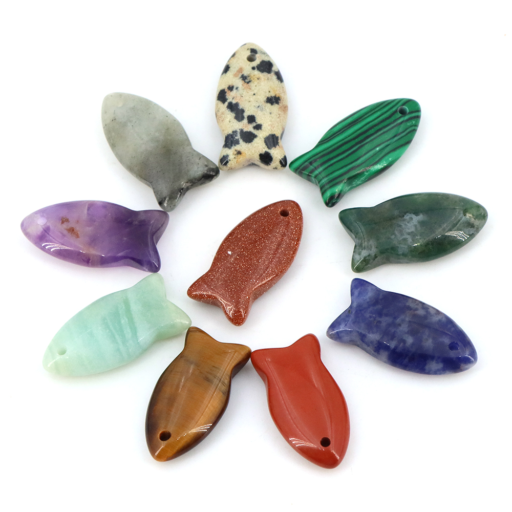Home Decor Glass - Perles de poisson mignonnes en pierre