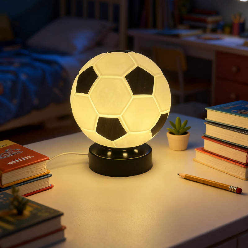 Lampe de table LED de football - Home Decor Glass avis et prix