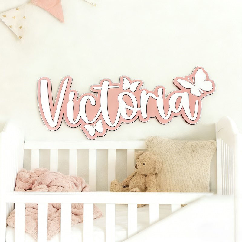 Plaque nominative en bois pers - Home Decor Happy avis et prix
