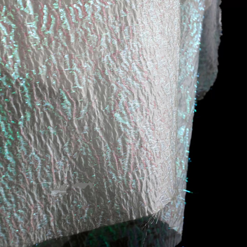 Tissu plissé 3D brillant coule - Home Decor Fabric avis et prix