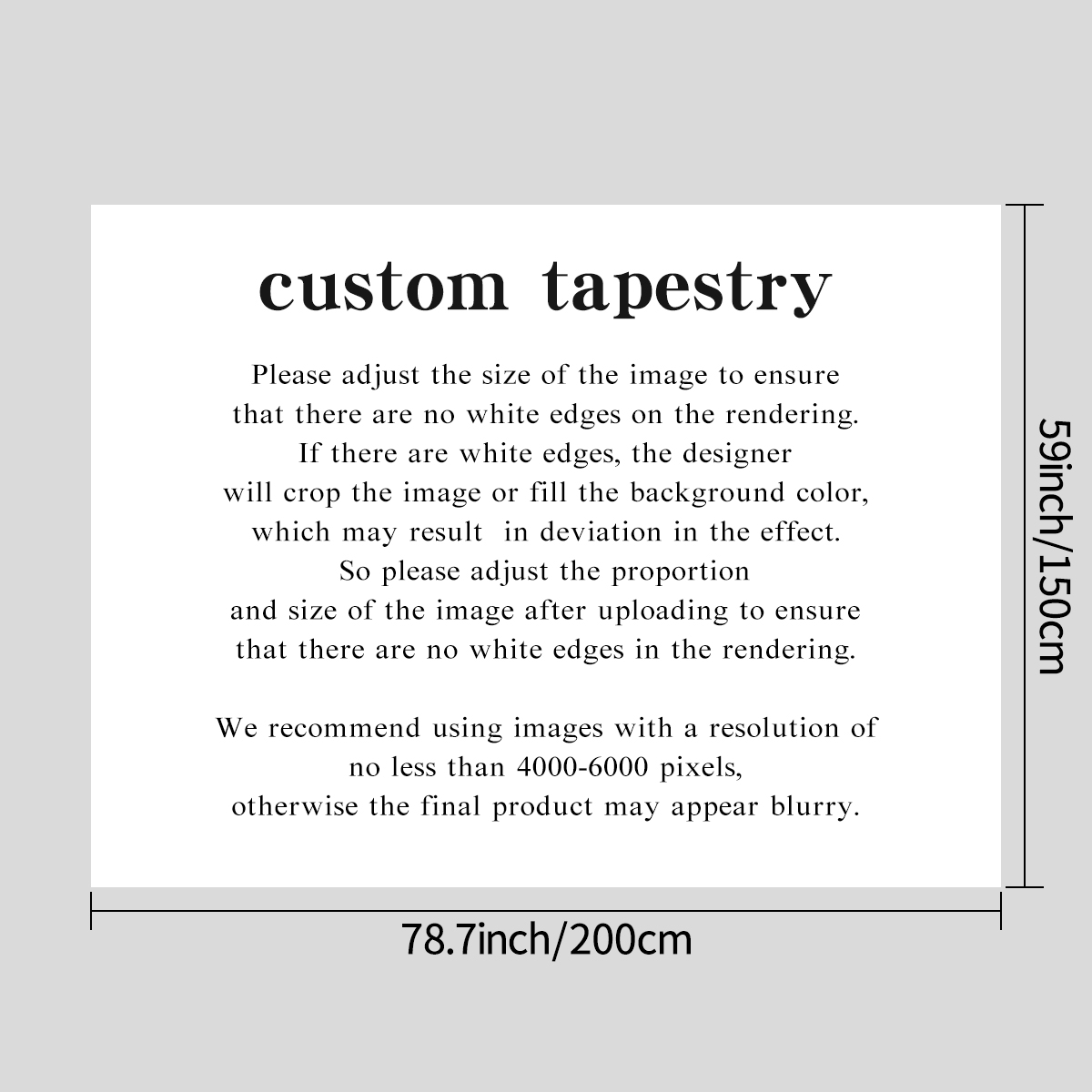 1pc tapisseries personnalisées - Home Decor Fabric avis et prix