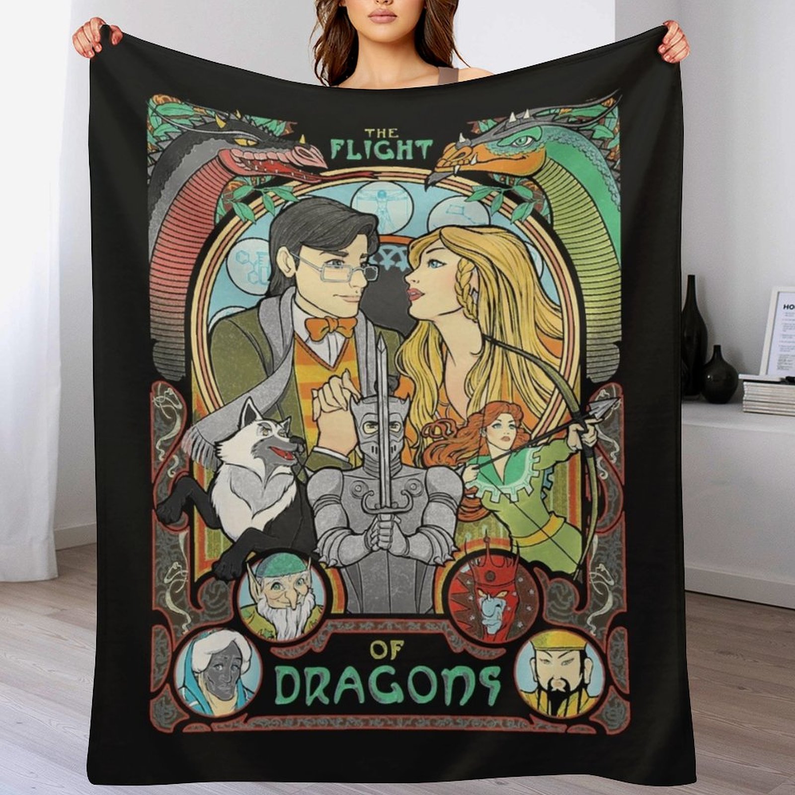 Flight of Dragons Essential T- - Home Decor Png avis et prix