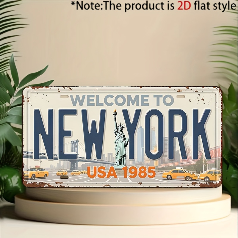 Plaque murale en métal vintage - Home Decor New York avis et prix