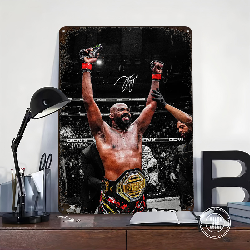 Affiche métallique Jon Jones V - Victory Home Decor avis et prix