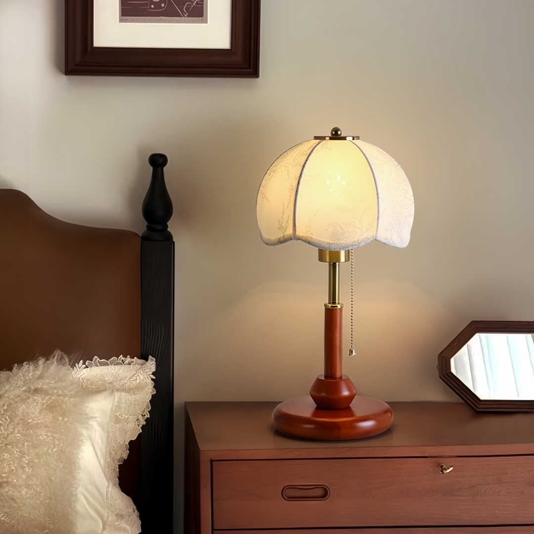 Lampe de table vintage à abat- - Home Decor Fabric avis et prix