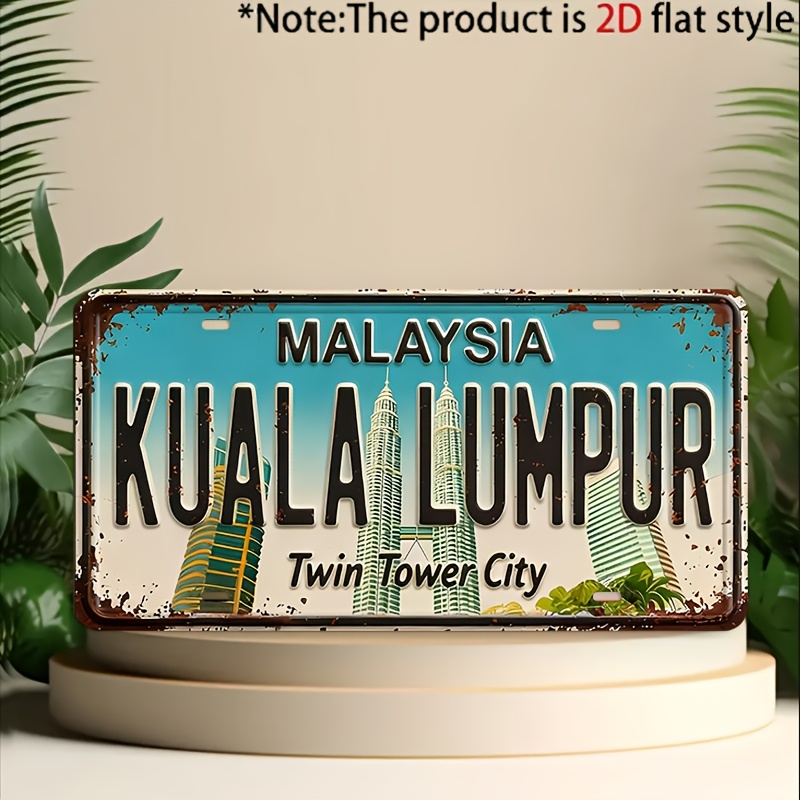 Plaque décorative en métal vin - Home Decor Kuala Lumpur avis et prix