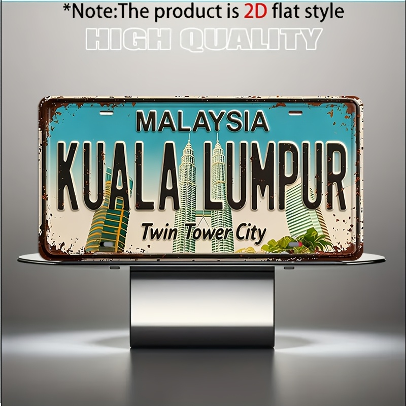 Plaque décorative en métal vin - Home Decor Kuala Lumpur avis et prix