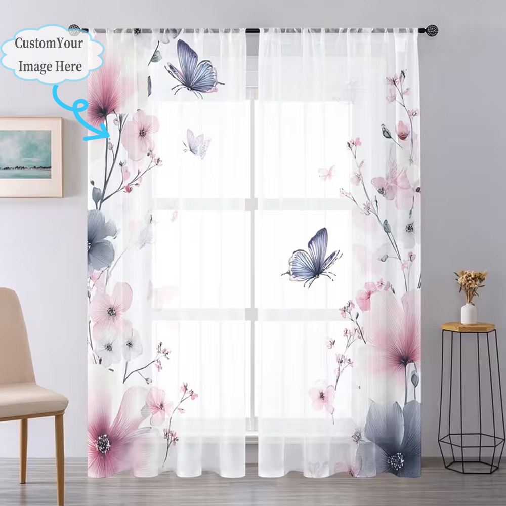 Rideaux transparents plats 2D  - Home Decor Fabric avis et prix