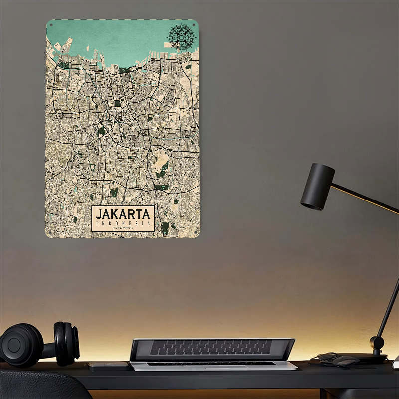 Affiche Métallique Vintage Car - Home Decor Jakarta avis et prix