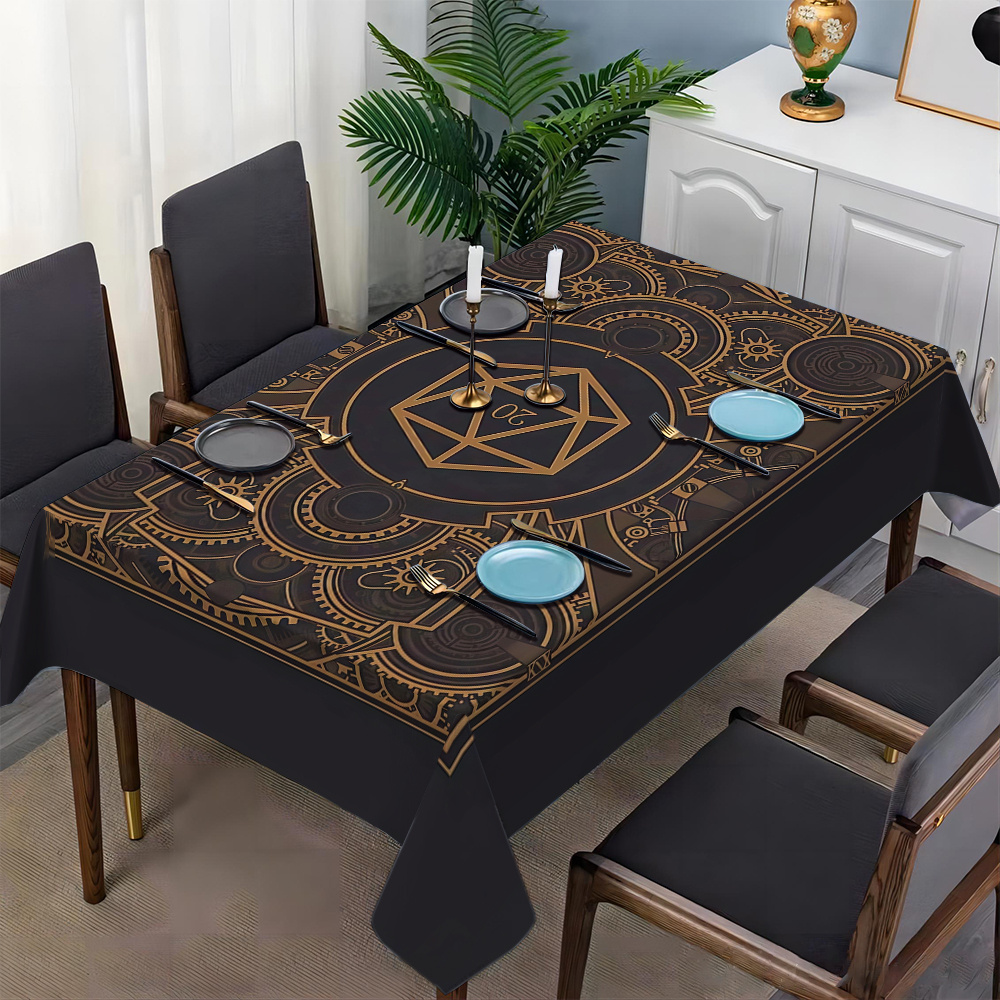 Nappe à motif d'engrenages dor - Home Decor Fabric avis et prix