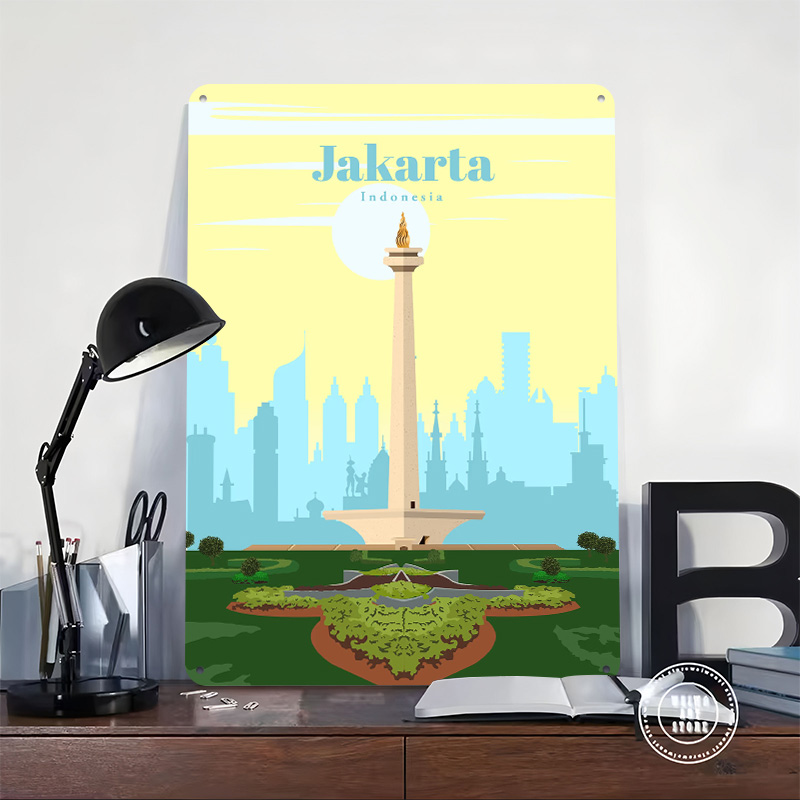 Affiche de voyage à Jakarta, i - Home Decor Jakarta avis et prix