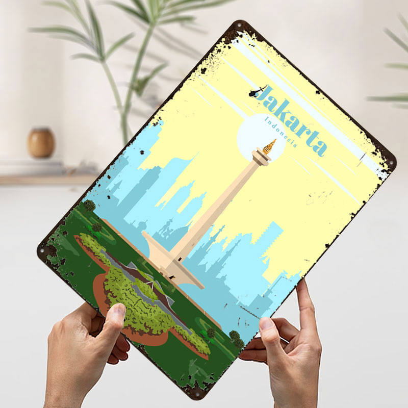 Affiche de voyage à Jakarta, i - Home Decor Jakarta avis et prix