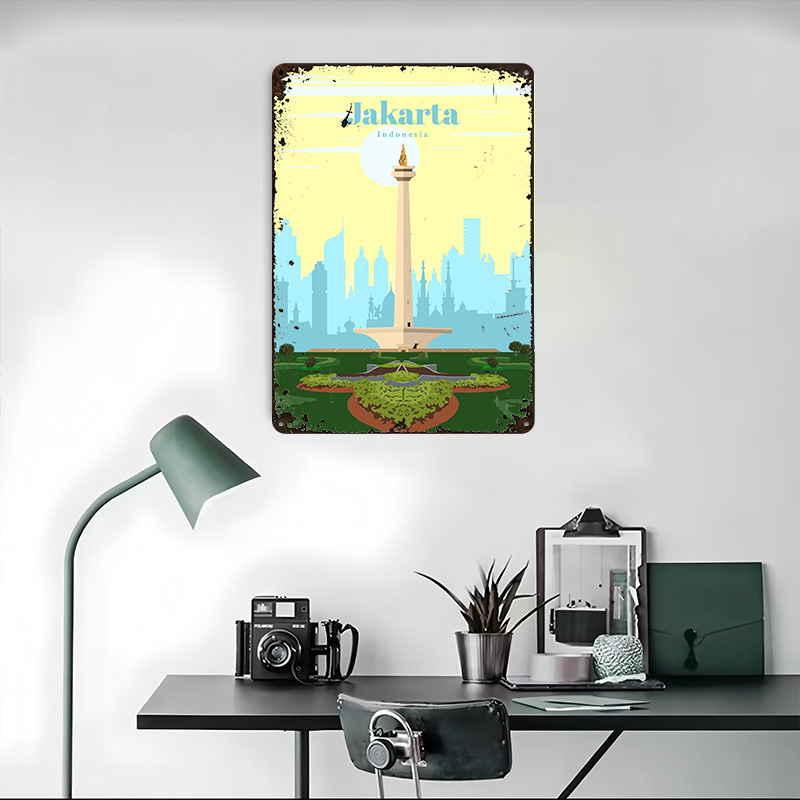 Affiche de voyage à Jakarta, i - Home Decor Jakarta avis et prix