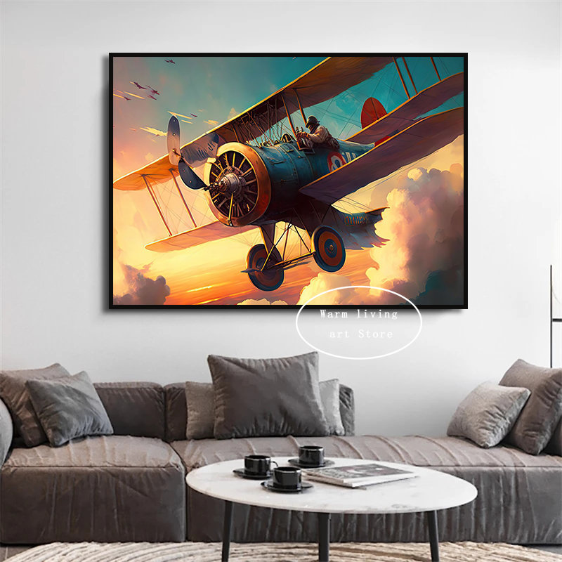 Peinture sur toile d'avion de  - Home Decor Ikea avis et prix