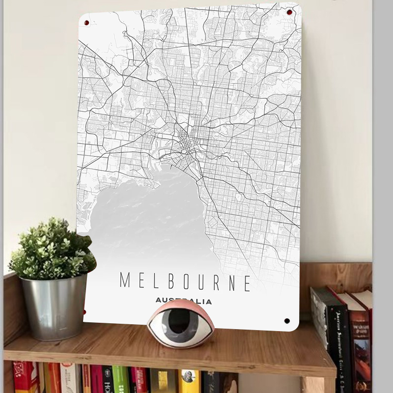 Melbourne – carte de ville en  - Home Decor Melbourne avis et prix