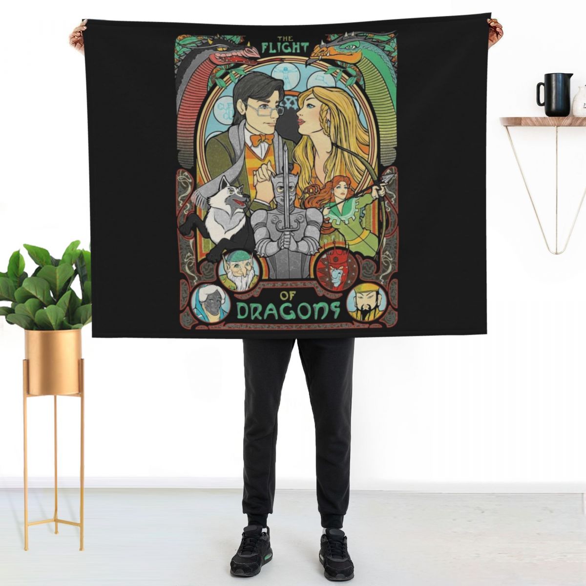 Flight of Dragons Essential T- - Home Decor Png avis et prix