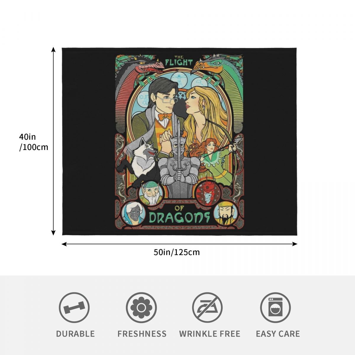 Flight of Dragons Essential T- - Home Decor Png avis et prix