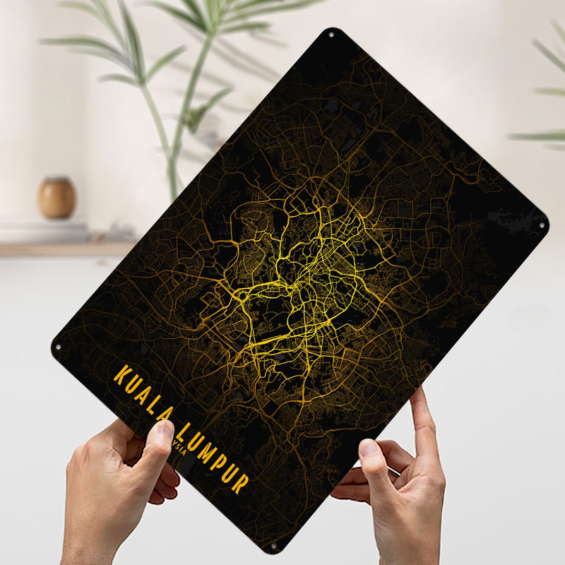 Affiche imprimée Carte de la v - Home Decor Kuala Lumpur avis et prix