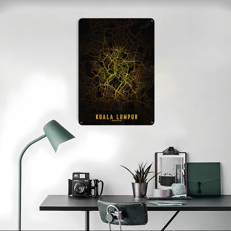 Affiche imprimée Carte de la v - Home Decor Kuala Lumpur avis et prix