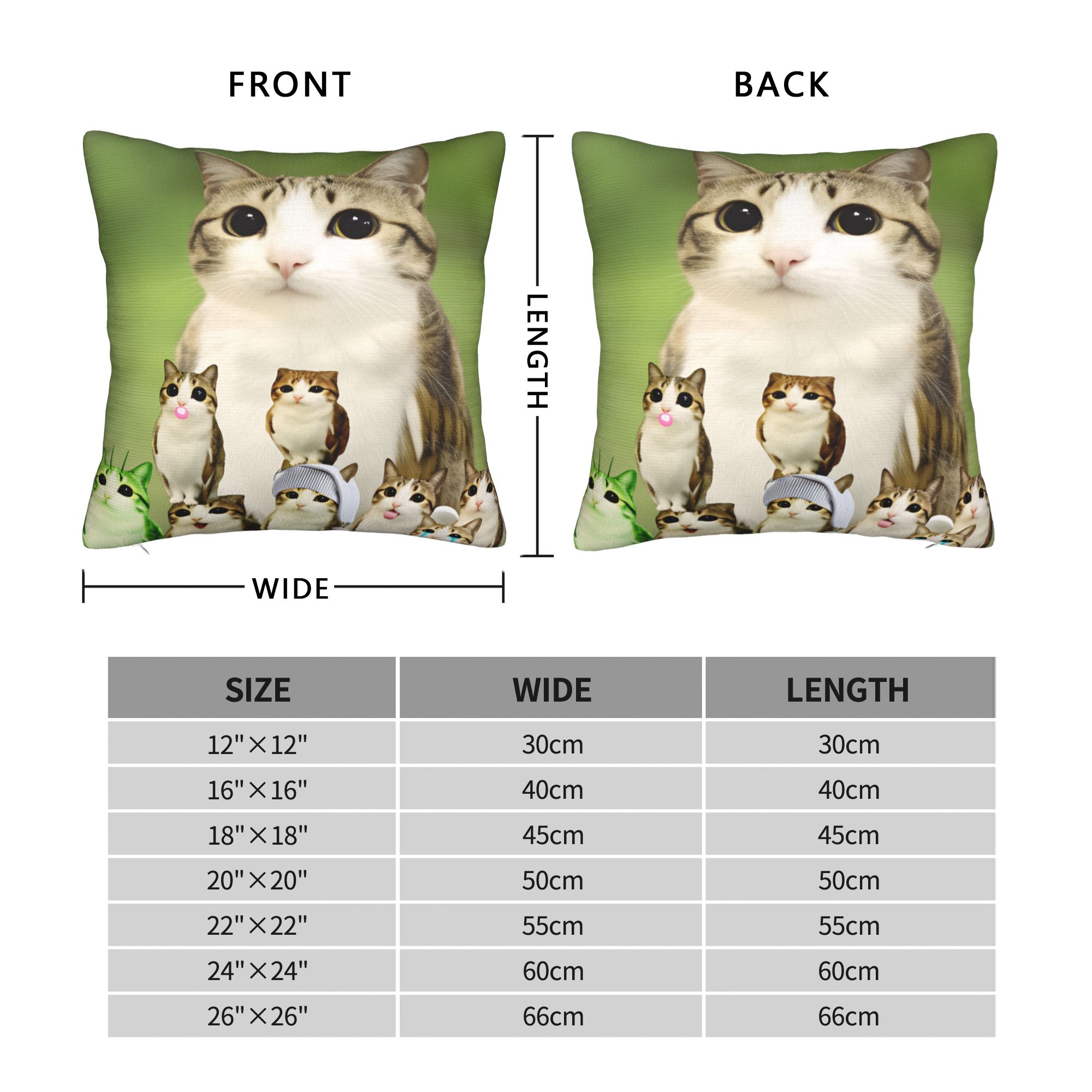 Housse de coussin amusante Meo - Home Decor Png avis et prix