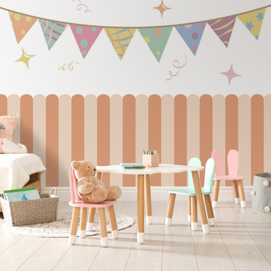 Papier peint en Arc à rayures  - Home Decor Kit avis et prix