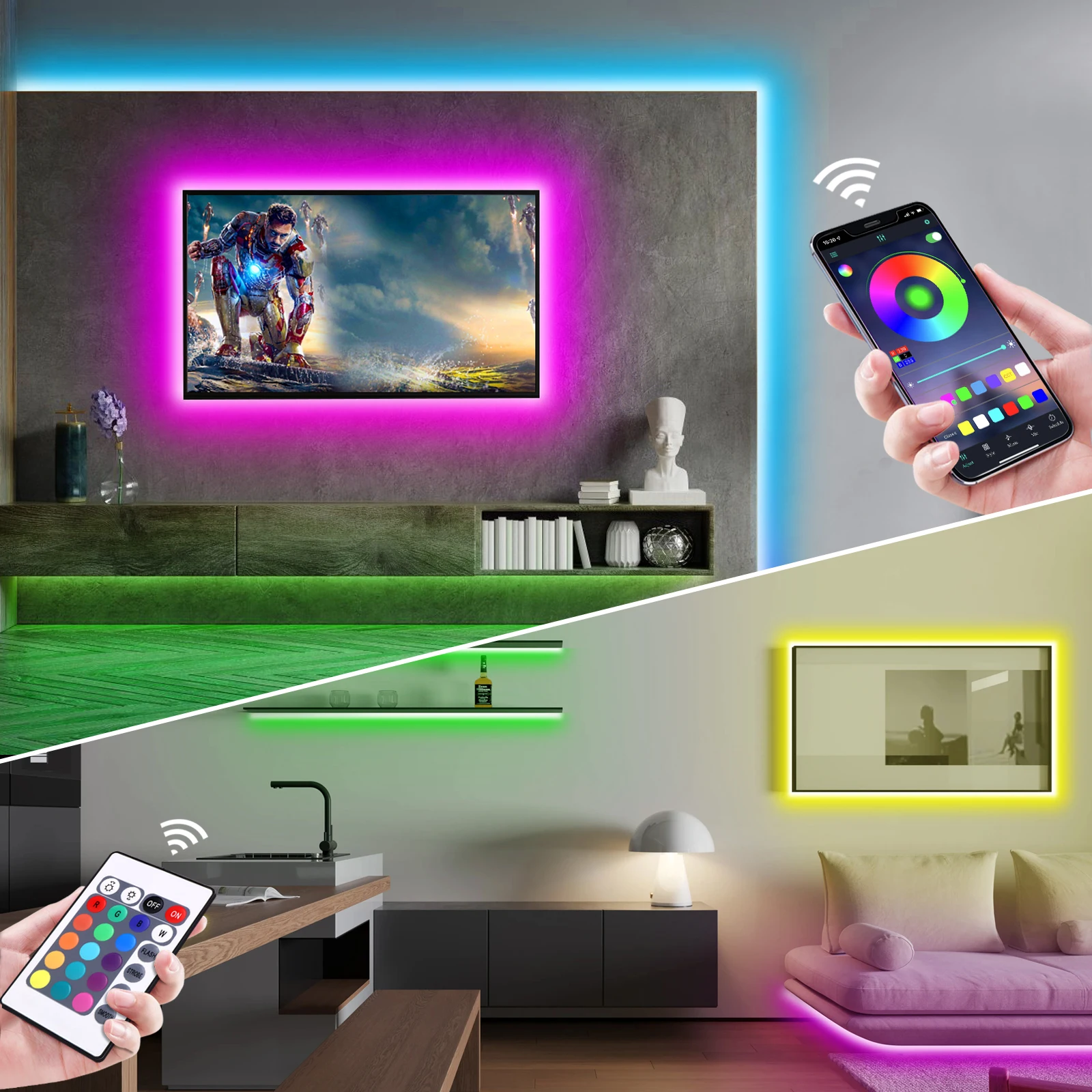 Bande lumineuse LED néon RGB,  - Home Decor Happy avis et prix