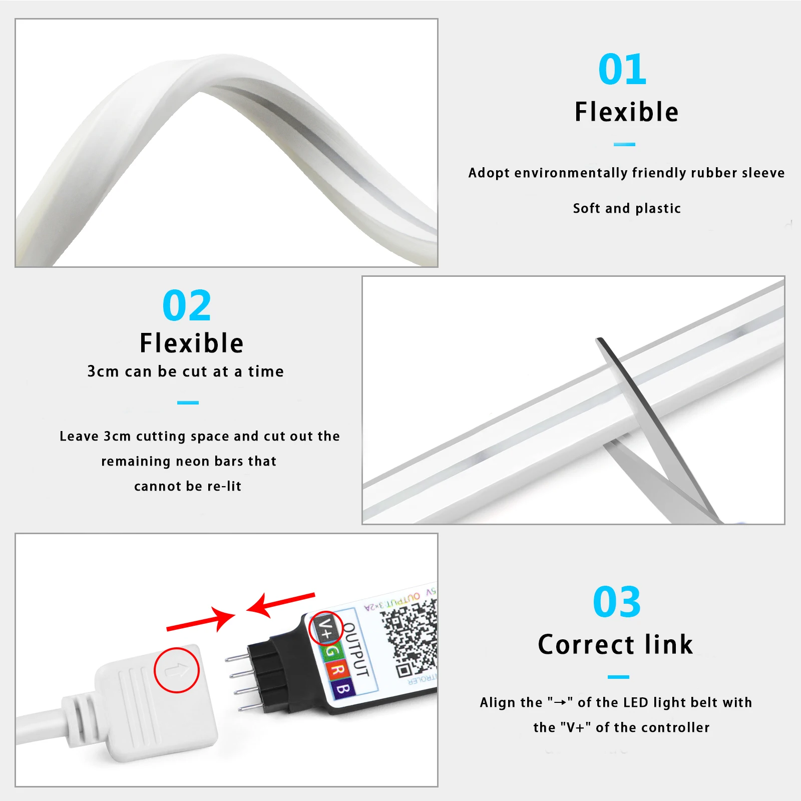 Bande lumineuse LED néon RGB,  - Home Decor Happy avis et prix